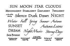 Sentiments sheet 20